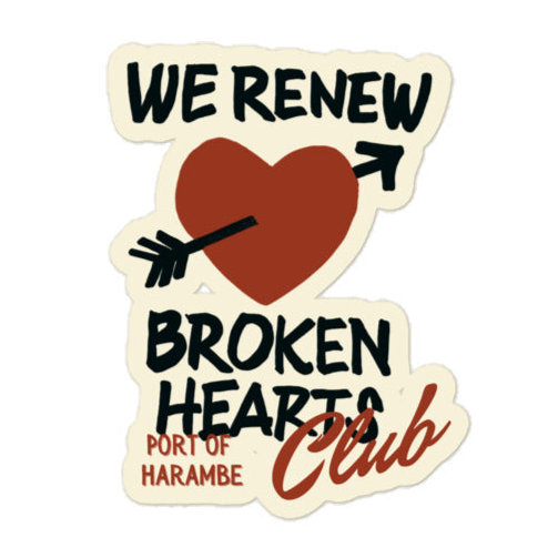 Broken Hearts Club Sticker